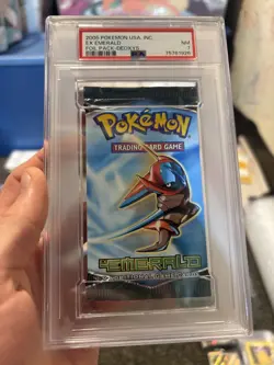 Pokemon EX Emerald Booster Pack - Deoxys Artwork - PSA 7 - POP 4 - English - Image 1