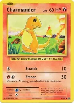 Pokemon TCG - Charmander - 9/108 - Common - XY: Evolutions [Near Mint] - Image 1