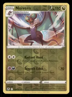 Noivern SWSH12: Silver Tempest #133/195 Rare Reverse Holo Pokemon LP - Image 1
