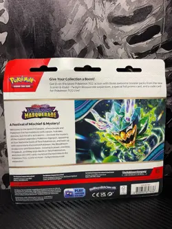 Pokemon TCG Scarlet & Violet Twilight Masquerade 3 Pack Sealed Blister Revavroom - Image 2