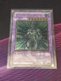 Elemental Hero Aqua Neos - POTD-EN031 - Lightly Played LP - Ultimate Rare - 1st - Image 1