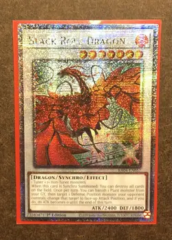 Yugioh - Black Rose Dragon RA04-EN057 (Alt Art) Quarter Century Secret Rare - NM - Image 1