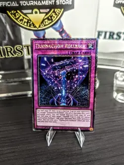 Yu-Gi-Oh! **Euro Print** Transaction Rollback RA04-EN105 Quarter Century Rare - Image 1