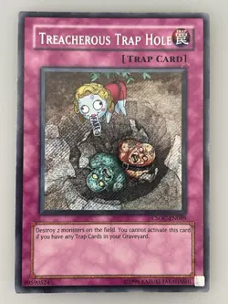 Treacherous Trap Hole CSOC-EN089 Crossroads of Chaos Secret Rare Unlimited LP - Image 1