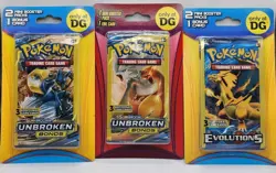 Unbroken Bonds/Evolutions 3-Card Mini Booster Blister Packs Dollar General Lot - Image 1