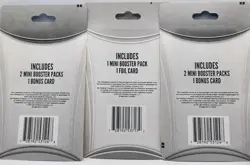 Unbroken Bonds/Evolutions 3-Card Mini Booster Blister Packs Dollar General Lot - Image 2