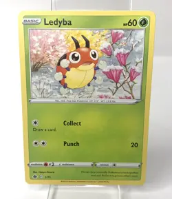 Pokemon X McDonald’s Ledyba Common Basic Grass TCG Card 1/15 2022 Promo - Image 1