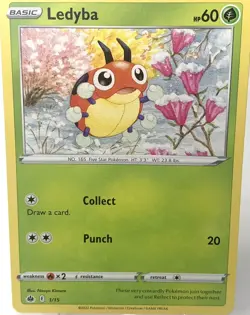Pokemon X McDonald’s Ledyba Common Basic Grass TCG Card 1/15 2022 Promo - Image 2