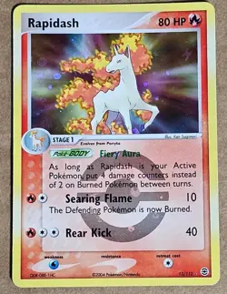 Rapidash EX Fire Red & Leaf Reverse Holo Pokemon Card 2004 TCG 13/112 - Image 1