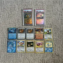 Lots Of Eeveeloution Cards Old And New Sets and 2 Psa 9 jolteon Sylveon - Image 1