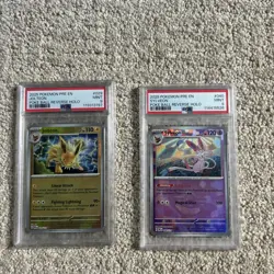 Lots Of Eeveeloution Cards Old And New Sets and 2 Psa 9 jolteon Sylveon - Image 2