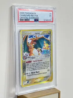 Charizard Delta Species EX Crystal Guardians Reverse Holo Card 4/100 PSA 1 - Image 2