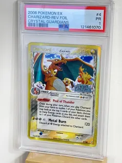Charizard Delta Species EX Crystal Guardians Reverse Holo Card 4/100 PSA 1 - Image 3