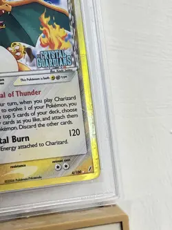 Charizard Delta Species EX Crystal Guardians Reverse Holo Card 4/100 PSA 1 - Image 5