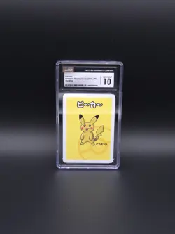 CGC 10 Pikachu Old Maid 2019 Red Back Promo Japanese Pokemon Card Gem Mint - Image 1