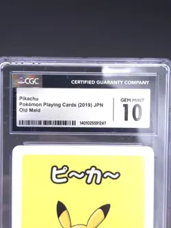 CGC 10 Pikachu Old Maid 2019 Red Back Promo Japanese Pokemon Card Gem Mint - Image 5
