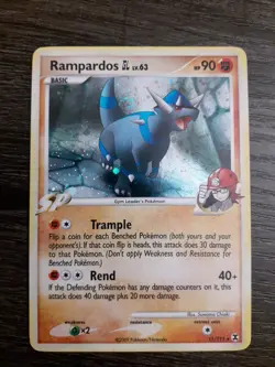 Pokemon TCG Rampardos GL 11/111 Rising Rivals Reverse Holo Card NM Condition - Image 1