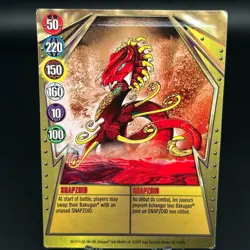 Bakugan SNAPZOID Metal Gate Card GOLD 2009 BA1014-GA-SM-GBL 14/48a - Image 1