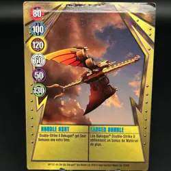 Bakugan DOUBLE SHOT Metal Gate Card GOLD 2010 BA1157-GA-SM-GBL 13/48d IMPRINTED - Image 1