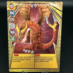 Bakugan AVIOR Metal Gate Card GOLD 2009 BA1013-GA-SM-GBL 13/48a IMPRINTED - Image 1