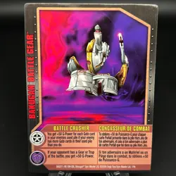 Bakugan BATTLE CRUSHER Battle Gear Card 2009 BA2011-RE-SM-GBL 1/4c GUNDALIAN - Image 1