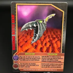 Bakugan SMASHTOR Battle Gear Card 2010 BA-4014-RE-SM-GBL 1/2t GUNDALIAN INVADERS - Image 1