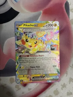 Pikachu ex 057/191 Prize Pack Series Card Holo NM FAST SHIPPING - Image 1