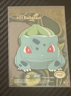 2000 Topps Pokemon TV Animation Series 2 #PC2 Bulbasaur Clear Card - Image 2