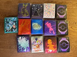 Lot of 13 Pokemon TCG Card Sleeves ETB Brand New - Various Designs - Image 1
