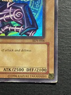 Dark Magician 1st Edition SDY-006 Ultra Rare Vintage Yu-Gi-Oh Card Played MP - Image 4