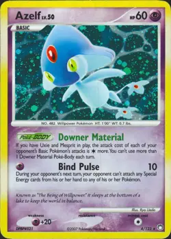 Azelf 4/123 Holo Rare Mysterious Treasures Pokemon Card NM/LP - Image 1