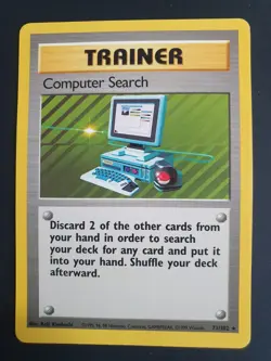 Computer Search 71/102 Trainer - Base Set 1 - Pokemon Card - Excellent Condition - Image 1
