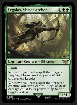 Legolas Master Archer NM/M Lord of the Rings MTG Magic Card - Image 1
