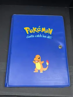 Vintage Charmander Card Binder/Book Blu 4-Pocket 120 Slots Pokemon (1999) - Image 1