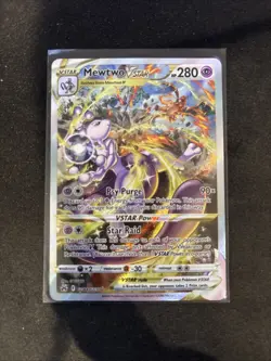 Pokemon Mewtwo v Star TCG Card GG44/GG70 Crown Zenith NM-MINT Condition - Image 1