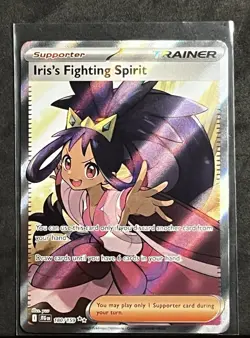 Pokemon TCG Iris's Fighting Spirit Holo Card 180/159, Journey Together - Image 1