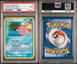 Pokemon Card PSA 9 Luvdisc Reverse Holo Foil EX Crystal Guardians 7/100 2006 - Image 1