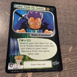 DRAGON BALL Z 2 CARD PREVIEW FOIL LOT TOO LATE TRUNKS FINDS THE ANSWER DBZ CCG - Image 3