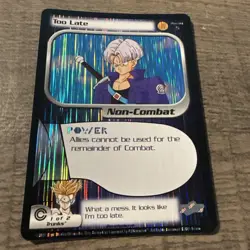 DRAGON BALL Z 2 CARD PREVIEW FOIL LOT TOO LATE TRUNKS FINDS THE ANSWER DBZ CCG - Image 4