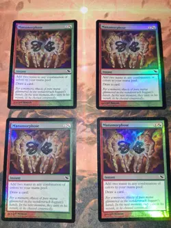MTG Manamorphose Foil Playset Shadowmoor x3 NM x1LP - Image 1