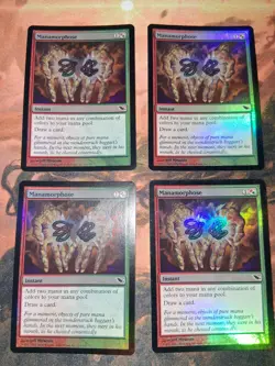 MTG Manamorphose Foil Playset Shadowmoor x3 NM x1LP - Image 2