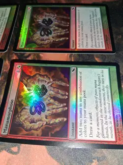 MTG Manamorphose Foil Playset Shadowmoor x3 NM x1LP - Image 5