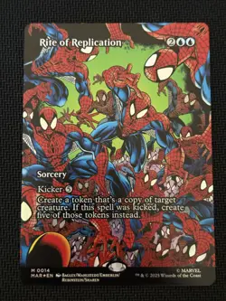 Rite Of Replication (0014) (Mythic) (Foil) (Borderless) Marvel Spider-Man MTG NM - Image 1