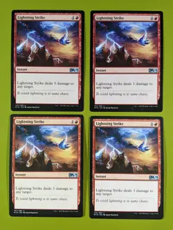 Lightning Strike x4 Core Set 2019 M19 4x MTG Magic the Gathering - Image 1