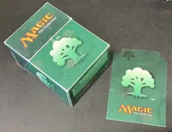 Ultra Pro Magic The Gathering MTG Green Mana Flip Deck Box Forest - Image 1