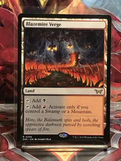 Blazemire Verge (Non-foil) Duskmourn: House of Horror 0256 Rare MTG - Image 1