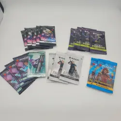 18 Play Booster & Promo Sealed Packs Lot Final Fantasy Duskmourn Eternities FDN - Image 1