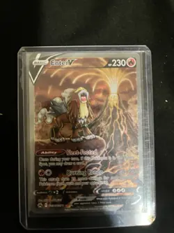 Pokemon TCG Entei V GG36/GG70 Crown Zenith: Galarian Gallery Holo Near Mint - Image 1