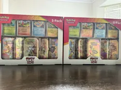 Pokemon Mini Tins 151-5 with 4 Promos Costco Bundle, Lot of 6 - Image 1