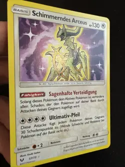 Schimmerndes Arceus 67/73 Holo Full Art Pokemon Shining Legends SLG NM Deutsch - Image 3